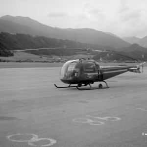 Hubschrauber, Flughafen Innsbruck, September 1960