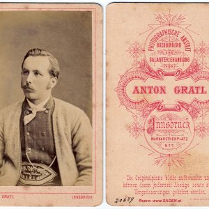 CdV Porträt Atelier Anton Gratl, Innsbruck