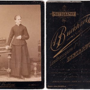 CdV Porträt Atelier Anton Burkhart, Innsbruck