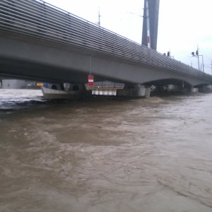 Salzach Hochwasser in Salzburg 2.6.2013