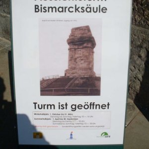 Bismarckturm Dresden - Informationstafel