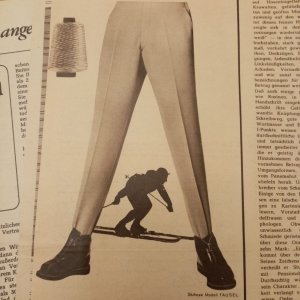 Schihose für Damen 1960