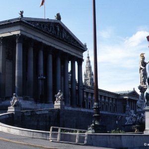 Wien, Parlament um 1990