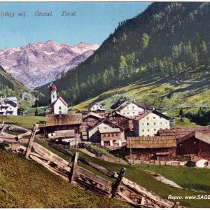Vent, Ötztal, Tirol um 1910