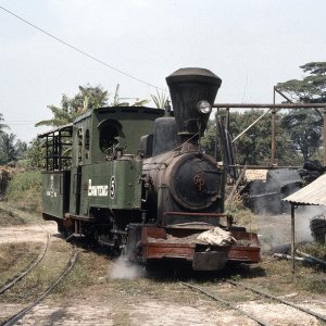 Dampflokomotive Zuckerrohrbahn Jatiwangi, Indonesien