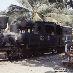 Dampflokomotive Sragi, Comal, Indonesien