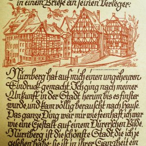 Worte großer Persönlichkeiten aus der Vergangenheit über Nürnberg.