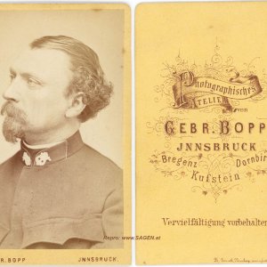Porträt eines Musikers, Atelier Gebrüder Bopp Innsbruck