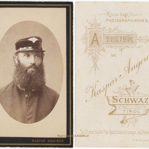 Porträt eines Eisenbahners, Atelier Kaspar Angerer Schwaz