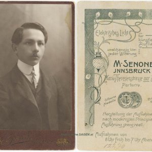 CdV Herrenporträt Atelier M. Senoner Innsbruck