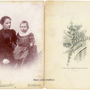 Mutter und Tochter, Atelier Josef Sonnweber, Ehrwald