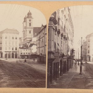 Altstadt von Linz um 1870