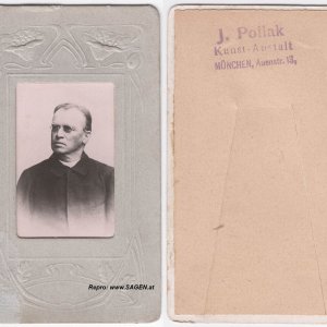 CdV mit Aufsteller, Atelier J. Pollak, München