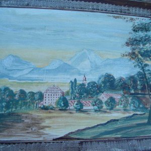 Ada Hochstetter Landschaft mit Bergdorf