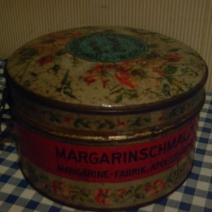 Apollowerke Wien Margarinschmalz 5 Kg Blechdose um 1910