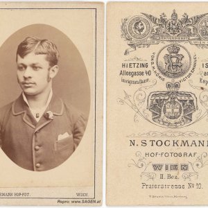 CdV Porträt Atelier Nikolaus Stockmann, Wien