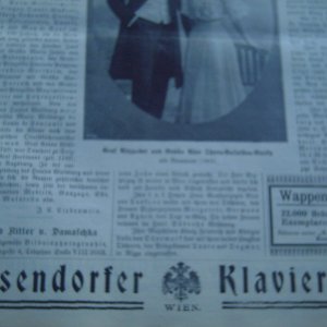 Boesendorfer Klaviere Werbung 1912