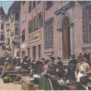 Bozen - Markt in der Silbergasse