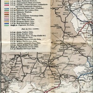 Ausschnitt Eisenbahnkarte 1869