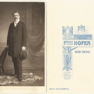 Herrenportrait Fotoatelier Franz Hofer, Bad Ischl