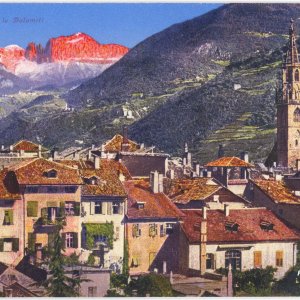 Bozen gegen die Dolomiten