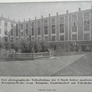 Ofen Prospekt Firma Kronprinz Werke Guntramsdorf 1934