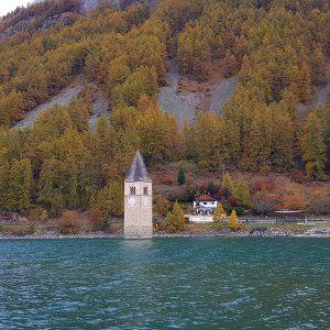 Reschensee Kirchturm
