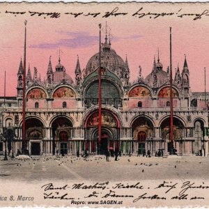 Venedig - Markusdom. Basilica di San Marco um 1905