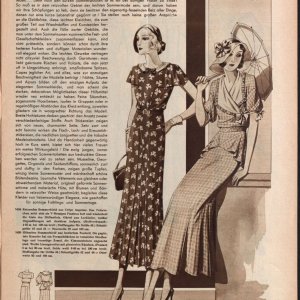Damenmode Österreich 1932