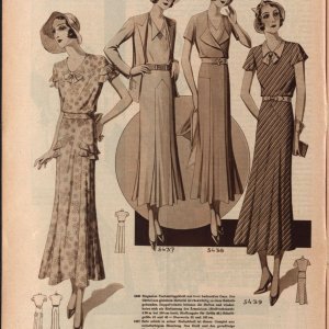 Damenmode Österreich 1932