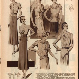 Damenmode Österreich 1932