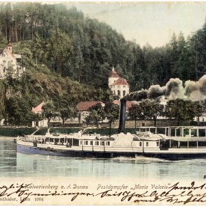 Linz Kalvarienberg 1904, Postdampfer "Marie Valerie"