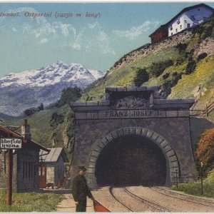 Arlbergtunnel. Ostportal (10250 m lang)