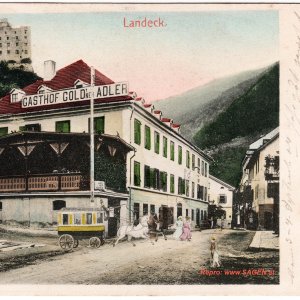 Landeck Gasthof Gold'ner Adler um 1903