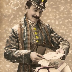 Französische Neujahrskarte