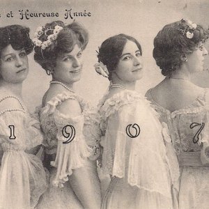Französische Neujahrskarte