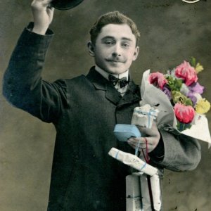 Französische Neujahrskarte