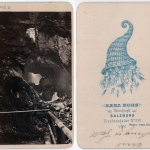 Gollinger Wasserfall um 1868