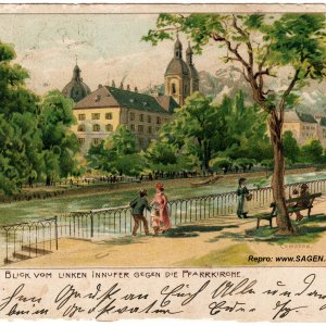 Innsbruck Innufer um 1900
