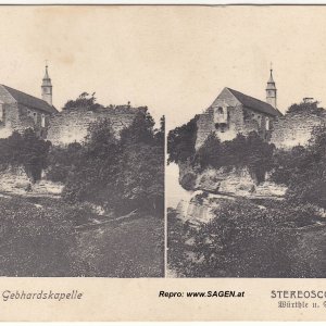 Bregenz, St. Gebhardskapelle, Stereoscopkarte