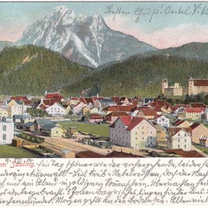 Füssen mit dem Säuling um 1904