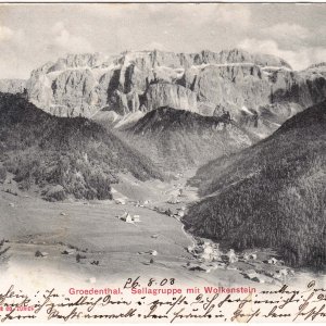 Grödental. Sellagruppe mit Wolkenstein