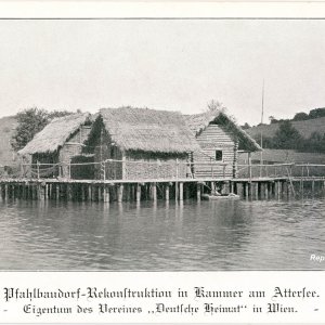 Pfahlbaudorf-Rekonstruktion in Kammer am Attersee