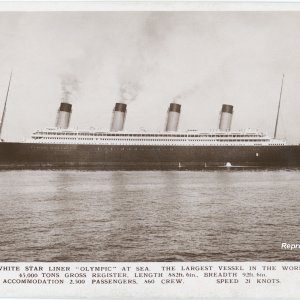 RMS Olympic, The White Star Liner "Olympic" at sea