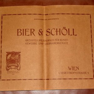 Bier & Schöll Malrequisiten 1913 Katalog
