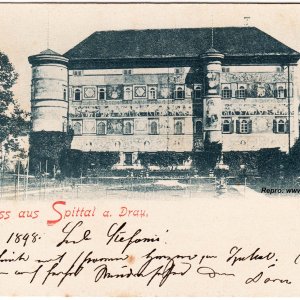 Schloss Porcia, Spittal an der Drau um 1898