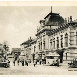 Medium 'St. Pölten Hauptbahnhof um 1936' in der Kategorie 'St. Pölten - Ansichten aus St. Pölten, Niederösterreich'