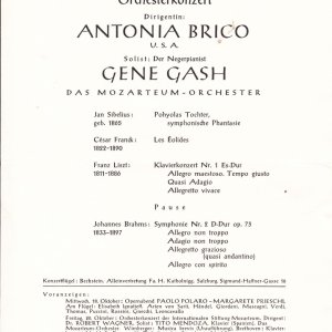 Programmzettel Mozarteum Orchester 1950
