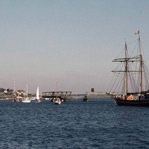 Dänemark Hafen Drehbrücke