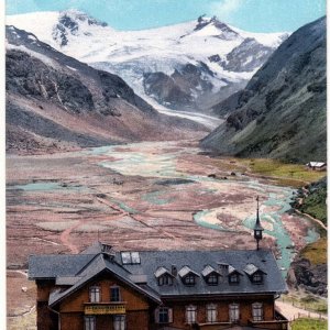 Hotel Moserboden im Kaprunertal mit Karlinger Gletscher